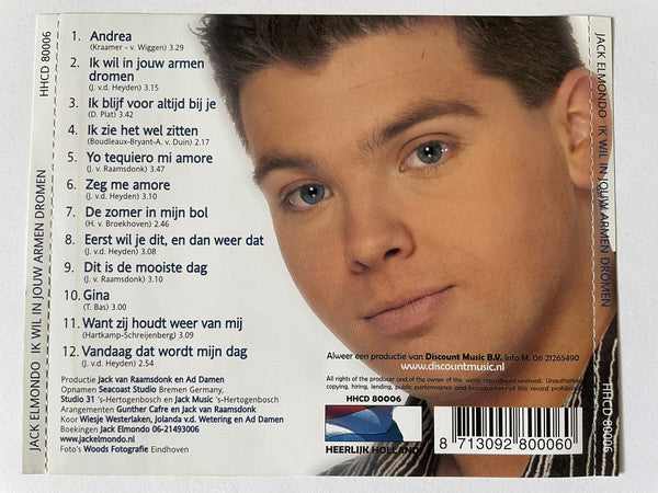 Jack Elmondo - Ik Wil In Jouw Armen Dromen (CD) Compact Disc Goede Staat