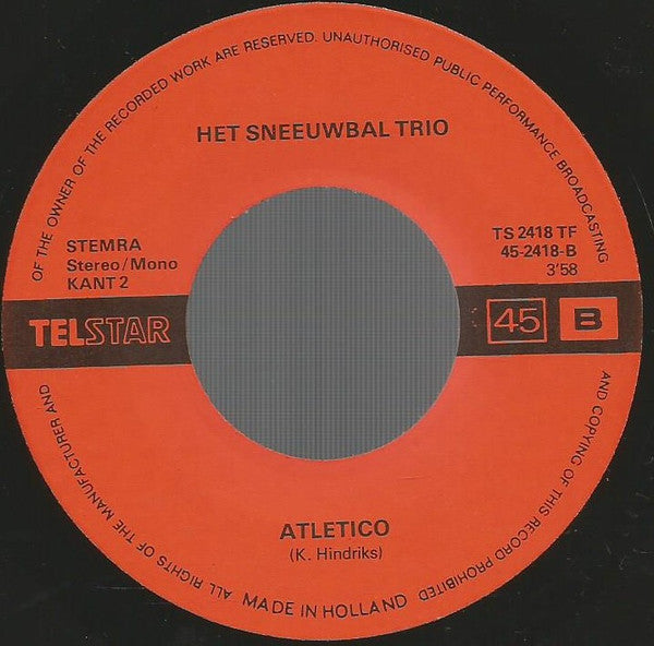 Sneeuwbal Trio - Adé M'n Kleine Paloma