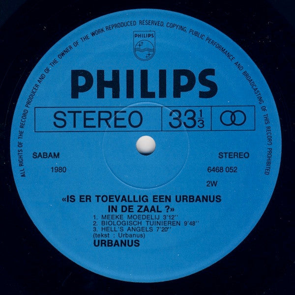 Urbanus - Is Er Toevallig Een Urbanus In De Zaal? (LP) Vinyl LP Vinyl Very Good (VG) <br> Hoes Good Plus (G+)
