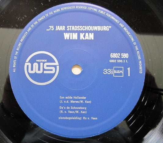 Wim Kan - Een Uur-tje Komische Humor (LP) Vinyl LP Vinyl Zeer Goed / Hoesje Goed "VINYLSINGLES.NL"