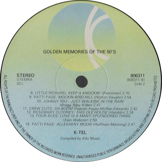 Various - Golden Memories Of The 50's Part 2 (LP)