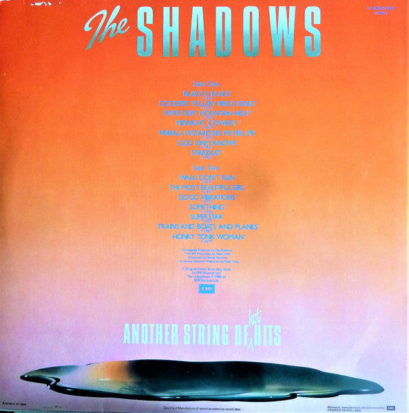 Shadows - Another String Of Hot Hits (LP) Vinyl LP Vinyl Very Good (VG) <br> Hoes Good Plus (G+)