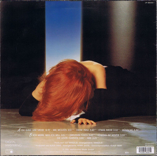 Milva - Geheimnisse (LP) Vinyl LP Vinyl Very Good (VG) <br> Hoes Good Plus (G+)
