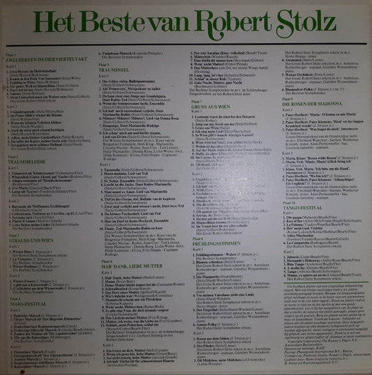 Robert Stolz - Het Beste Van Robert Stolz (LP)