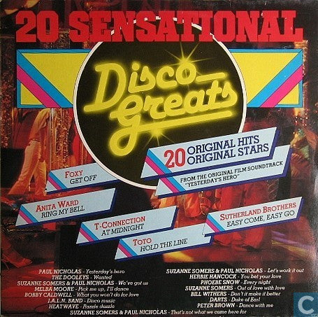 Various - ** Sensational Disco Greats (LP) Vinyl LP Vinyl Very Good (VG) <br> Hoes Good Plus (G+)