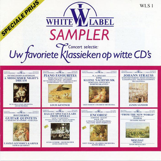 Various - Concert Selectie: Uw Favoriete Klassieken Op Witte CD's (CD) Compact Disc Vinyl Zeer Goed / Hoesje Goed "VINYLSINGLES.NL"