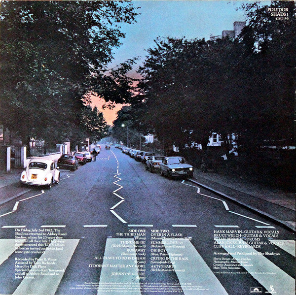 Shadows - Live At Abbey Road (LP) Vinyl LP Vinyl Very Good (VG) <br> Hoes Good Plus (G+)