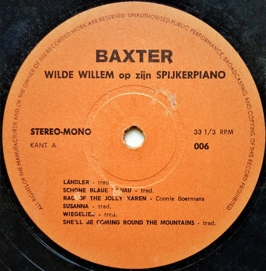 Circus Square Jazz Band - Wilde Willem Op Z'n Spijkerpiano (LP) Vinyl LP Vinyl Zeer Goed / Hoesje Goed "VINYLSINGLES.NL"