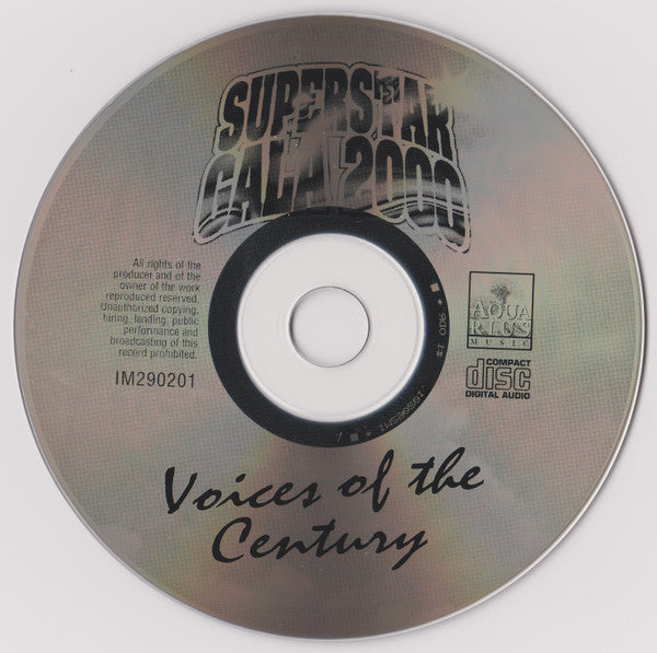 Various - Superstar Gala - Voices Of The Century (CD) Compact Disc Vinyl Very Good (VG) <br> Hoes Good Plus (G+)