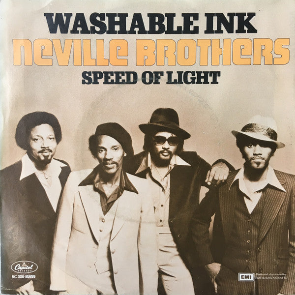 Neville Brothers - Washable Ink Vinyl Singles Vinyl Very Good (VG) <br> Hoes Good Plus (G+)