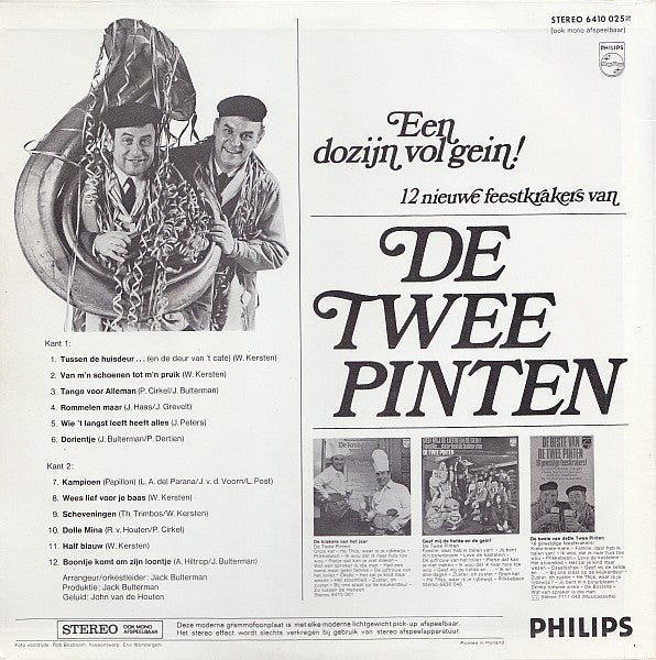 Twee Pinten - Een Dozijn Vol Gein! (LP) Vinyl LP Vinyl Very Good (VG) <br> Hoes Good Plus (G+)