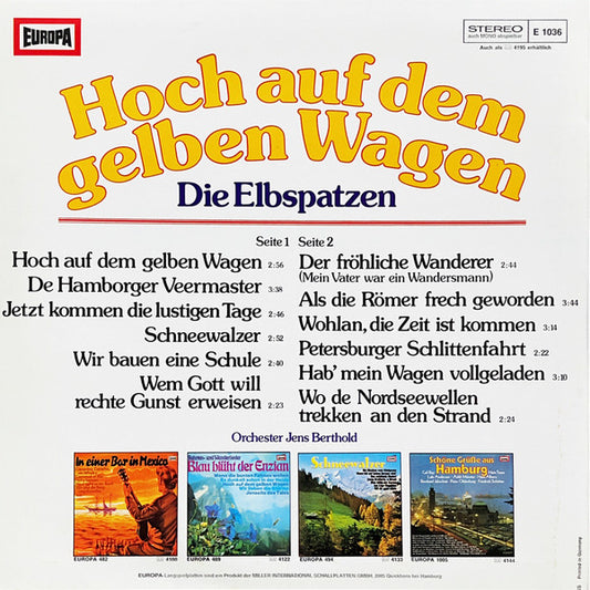 Elbspatzen - Hoch Auf Dem Gelben Wagen (LP)