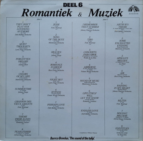 Various - Romantiek & Muziek * (LP) Vinyl LP Dubbel Vinyl Very Good (VG) <br> Hoes Good Plus (G+)