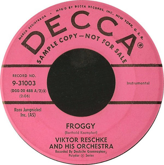 Viktor Reschke Sahara Marsch Viktor Reschke - Sahara Marsch Vinyl Singles Vinyl Zeer Goed / Hoesje Generic "VINYLSINGLES.NL"