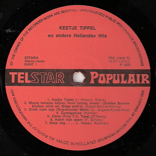 Various - Keetje Tippel En Andere Hollandse Hits (LP) 49595