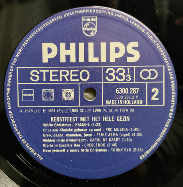 Various - Kerstfeest Met Het Hele Gezin (LP) Vinyl LP Vinyl Very Good (VG) <br> Hoes Good Plus (G+)