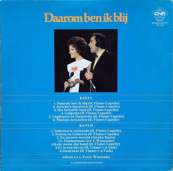 Gert & Hermien - Daarom Ben Ik Blij (LP) Vinyl LP Vinyl Very Good (VG) <br> Hoes Good Plus (G+)