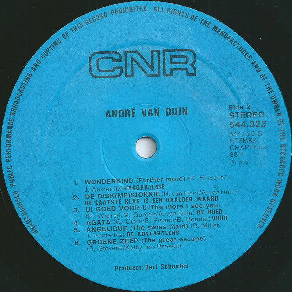 André van Duin - André Van Duin (LP) Vinyl LP Vinyl Very Good (VG) <br> Hoes Good Plus (G+)