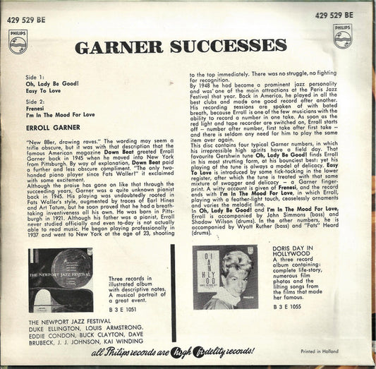 Erroll Garner - Garner Successes