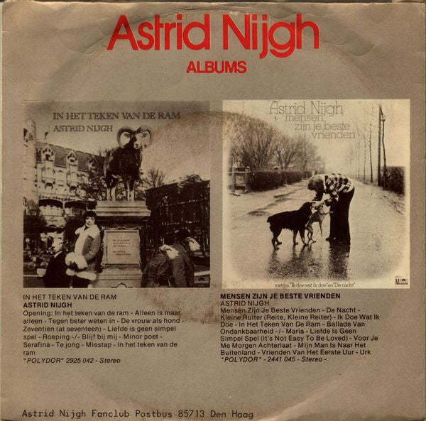 Astrid Nijgh - Zingeman Vinyl Singles