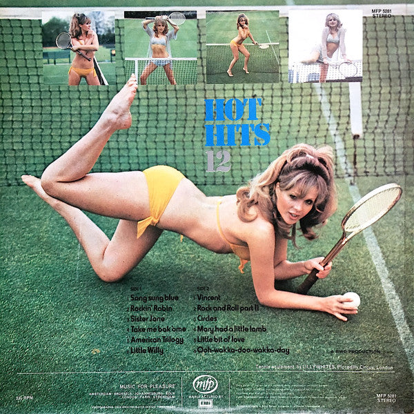 Unknown Artist - Hot Hits 12 (LP) Vinyl LP Vinyl Very Good (VG) <br> Hoes Good Plus (G+)