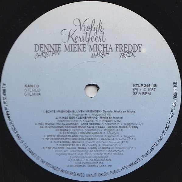 Dennie Christian, Mieke, Micha Marah, Freddy Breck - Vrolijk Kerstfeest (LP)