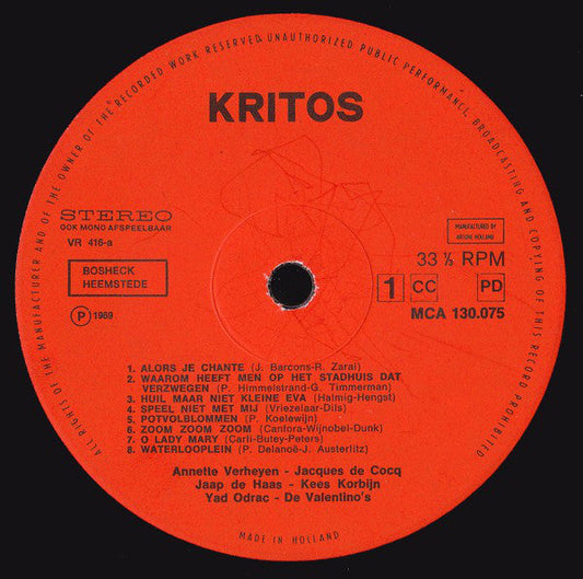 Various - 13 Daverende Hits! Nederlands Gezongen (LP) Vinyl LP Vinyl Zeer Goed / Hoesje Goed "VINYLSINGLES.NL"