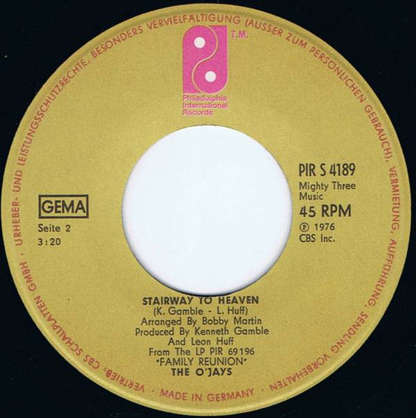 O'Jays - Livin' For Weekend Vinyl Singles Vinyl Very Good (VG) <br> Hoes Generic