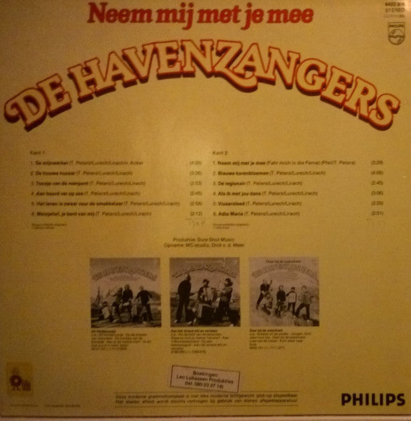 Havenzangers - Neem Mij Met Je Mee (LP) Vinyl LP Vinyl Very Good (VG) <br> Hoes Good Plus (G+)