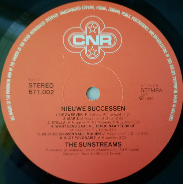 Sunstreams - Nieuwe Successen (LP) Vinyl LP Vinyl Very Good (VG) <br> Hoes Good Plus (G+)
