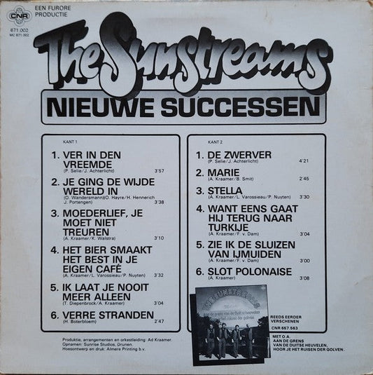 Sunstreams - Nieuwe Successen (LP) Vinyl LP Vinyl Zeer Goed / Hoesje Goed "VINYLSINGLES.NL"
