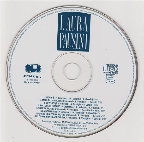 Laura Pausini - Laura Pausini (CD) Compact Disc Goede Staat