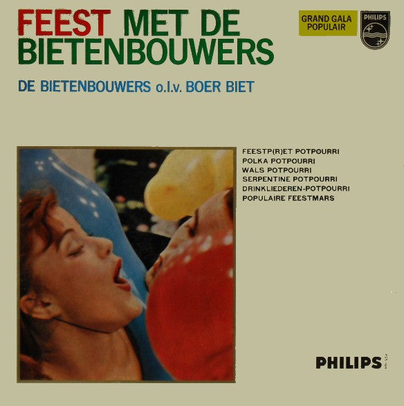 Bietenbouwers - Feest Met De Bietenbouwers (10") Vinyl LP 10" Vinyl Very Good (VG) <br> Hoes Good Plus (G+)