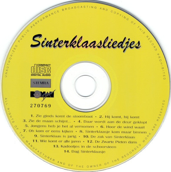 Fries Jeugdkoor o.l.v. Meindert Bosklopper - Sinterklaasliedjes (CD) Compact Disc Goede Staat