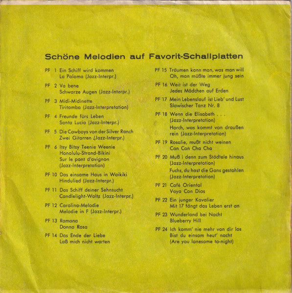 Orchester Stan Silver - Wunderland Bei Nacht Vinyl Singles Vinyl Very Good (VG) <br> Hoes Good Plus (G+)