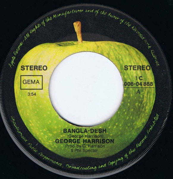 George Harrison - Bangla-Desh Vinyl Singles