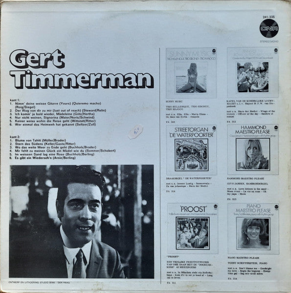 Gert Timmerman - Gert Timmerman (LP) Vinyl LP Vinyl Very Good (VG) <br> Hoes Good Plus (G+)