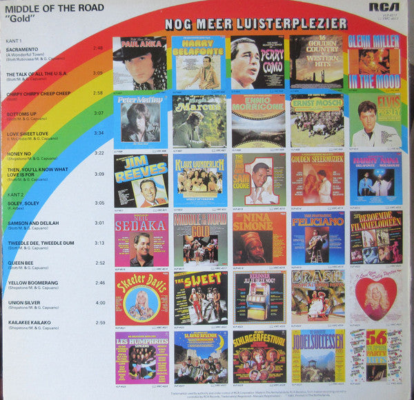 Middle Of The Road - Gold (LP) Vinyl LP Vinyl Goed / Hoes Sticker