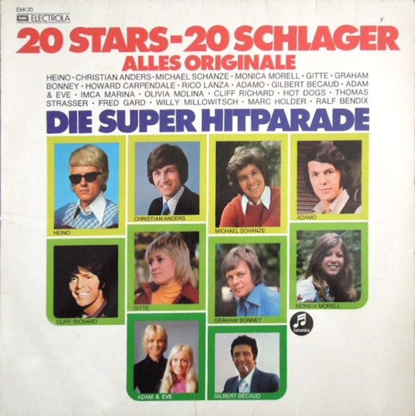 Various - Die Super Hitparade (20 Stars-20 Schlager Alles Originale) (LP) Vinyl LP