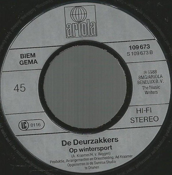 Deurzakkers - Kunnen Wij Hier Overnachten (B-Keus) Vinyl Singles Vinyl Goed / Hoes Sticker
