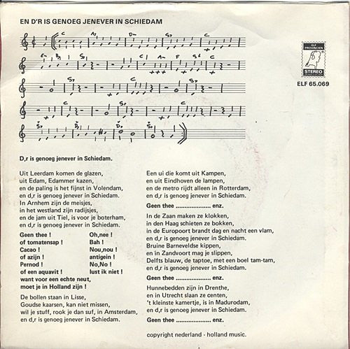 Los Bandelos - Er Is Genoeg Jenever In Schiedam Vinyl Singles Vinyl Goed / Hoes Redelijk