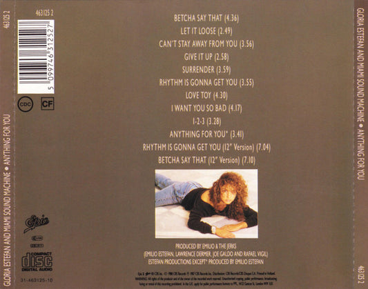 Miami Sound Machine - Anything For You (CD)