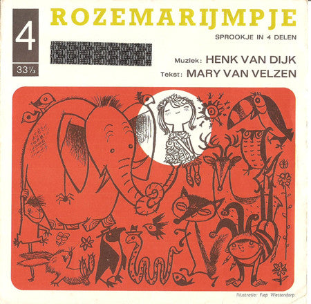 Mies Bouwman - Rozemarijmpje 4 (Flexi-disk) 34207 Flexidisc VINYLSINGLES.NL