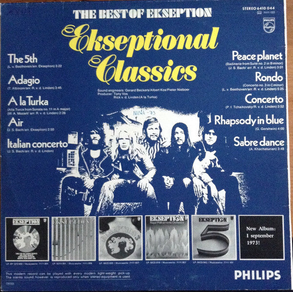 Ekseption - Ekseptional Classics - The Best Of Ekseption (LP) Vinyl LP Vinyl Very Good (VG) <br> Hoes Good Plus (G+)