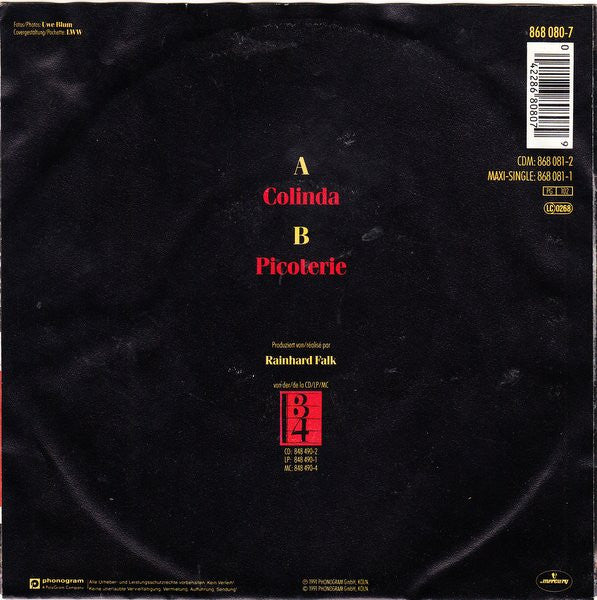 Lydie Auvray - Colinda Vinyl Singles Vinyl Very Good (VG) <br> Hoes Good Plus (G+)