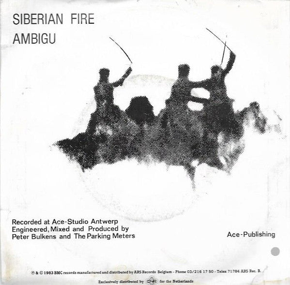 Parking Meters - Siberian Fire Vinyl Singles Vinyl Very Good (VG) <br> Hoes Good Plus (G+)