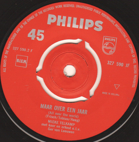 Mieke Telkamp - Goodbye Baby Vinyl Singles Vinyl Very Good (VG) <br> Hoes Generic