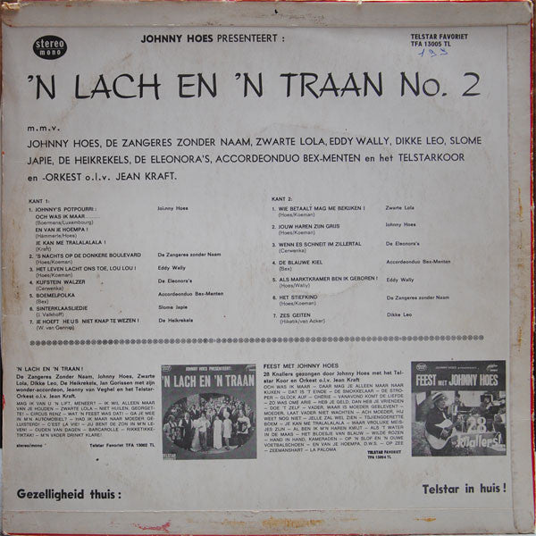 Various - n Lach En 'n Traan No. 2 (LP) Vinyl LP Vinyl Very Good (VG) <br> Hoes Good Plus (G+)