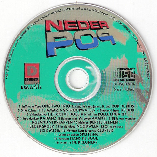 Various - Nederpop (CD) Compact Disc Goede Staat