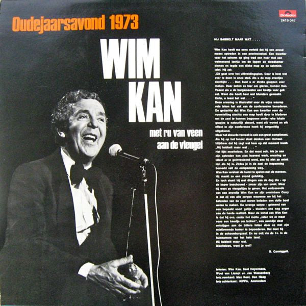 Wim Kan - Oudejaarsavond (LP) Vinyl LP Vinyl Very Good (VG) <br> Hoes Good Plus (G+)